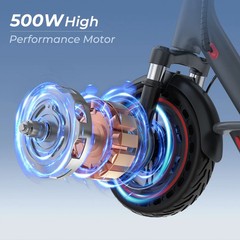 Adults City Commute Electric Scooter, 10″ 500W 22Mph E-Scooter APP 22Miles Range