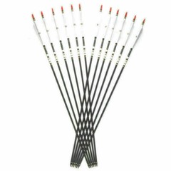 12Pcs 30/32 Carbon Arrows SP500 Turkey Feather Archery For Compound&Recurve Bow