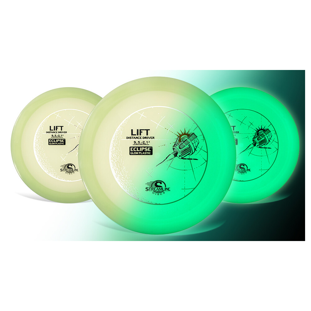Streamline Disc Golf Eclipse 2.0 Glow Lift Distance Driver 9/5/-2/1.5 – Choose