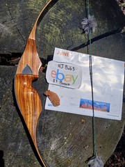 Vintage Ben Pearson Archery BP-H52 recurve 43# zebrawood