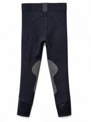 Ovation Breeches Women’s Med. 23in Dark Gray Suede Patch Riding Pants Equestrian