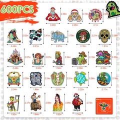 Stickers Pack, 600 Pcs Cool Stickers for Adults, Vinyl Random Sticker for Waterb