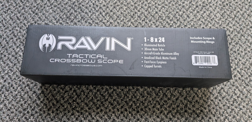 Ravin Tactical Crossbow Scope 1-8×24