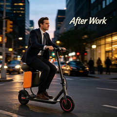 LADPED Adult Electric Scooter W/luggage seat City Commuter E-Scooter 15Miles