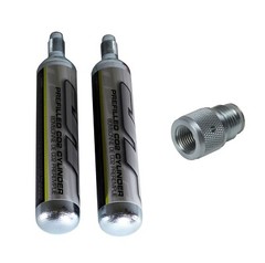 Empire JT Paintball 90 Gram Prefilled CO2 Cartridge 2 Pack 90gram w/ Adapter NEW
