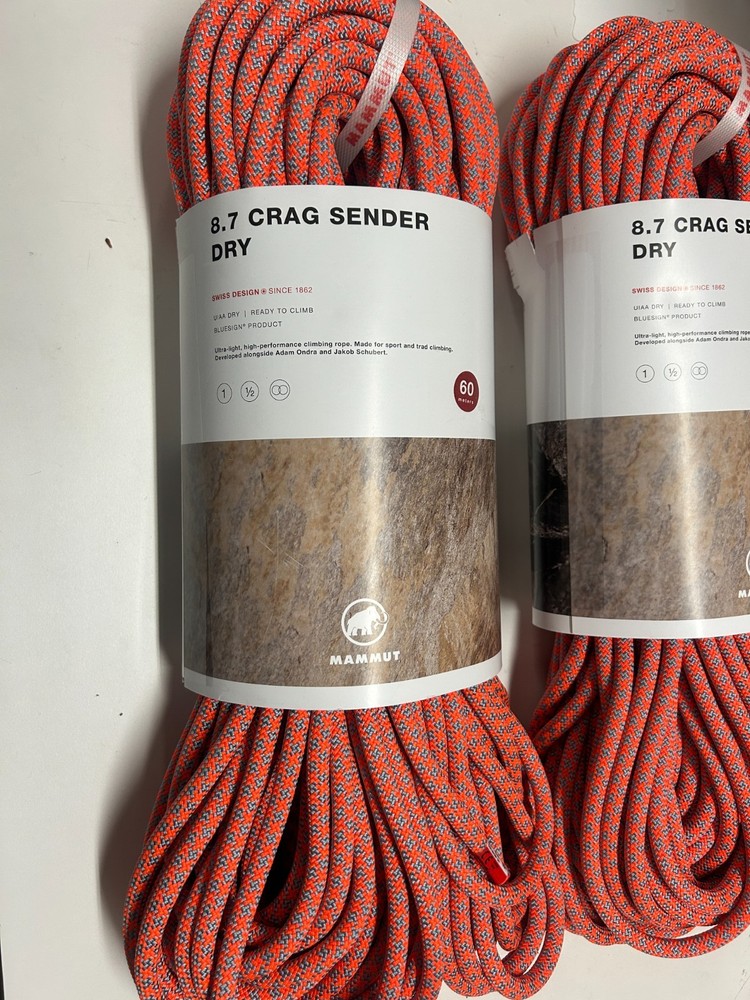 Mammut 8.7 Crag Sender Dry Climbing Rope 60m, NWT