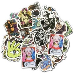 50Pc Scary Horror Mixed Skateboard Stickers Pack Skull Blood Gore Decal Bomb Lot