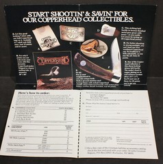 Accessories for Crosman Airgun, Decal, Service,& Copperhead 4 Fold-out Brochures