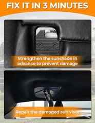 Sun Visor Repair Kit for RAM 1500 2019-2023 | Aluminum Alloy Clip 1 Piece Pack