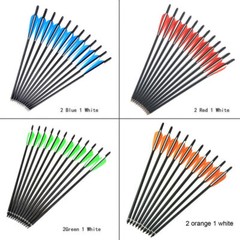 12pcs 20» Carbon Crossbow Bolts Hunting Arrows OD8.8mm 100Gr Arrowheads /Quiver