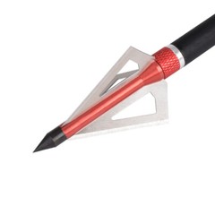 12PCS Archery Broadhead 100grain 3-blade cut 5/6″ ArrowHead Hunting Point Arrows