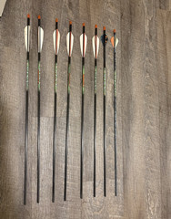 Easton Axis 400 Carbon Arrows 30in Spine 400 Feather Fletching Black/Green
