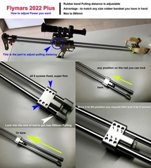 995mm Long Rod Slingshot Catapult Hobby Paper Target Training Practice Toy