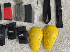 Elite Force CQC M4 Airsoft AEG 6MM Brown Huge Lot And More
