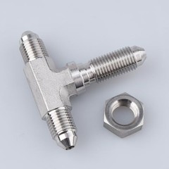 Stainless Steel -3 AN Male Flare Bulkhead Tee, 3 Way x AN3 Brake 3AN 3 Way Tee