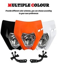 Dirt Bike Headlight Kit,Pit Bike Headlight,Universal Normal (XWLIGA) black
