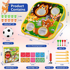 Animal Bean Bag Toss Game Toy Outdoor Toss Game, Family Party Party Supplies for