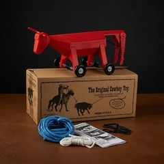 BONUS: RED ROLLY w/ Blue Blazer Fatboy Ropes, Heel Bands, Original Cowboy Toy