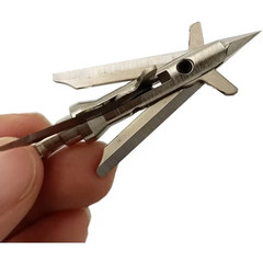 Archery Broadhead 100 Grain 6PCS Mechanical 4-Blade Hunting Arrow Head