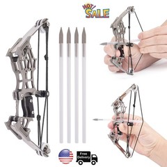 10″ Mini Compound Bow Arrows Set 12lbs Archery Target Gift Adult Shooting