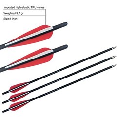 12x 20 inch Carbon Crossbow Bolts OD 8.8mm Archery Arrows / 100 Grain Broadhead