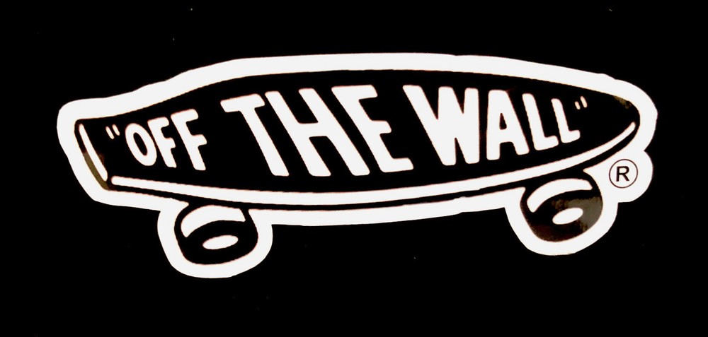 VANS OFF THE WALL STICKER “VINTAGE SKATEBOARD” 5″ INCH LONG & GLOSSY!