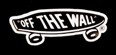 VANS OFF THE WALL STICKER “VINTAGE SKATEBOARD” 5″ INCH LONG & GLOSSY!