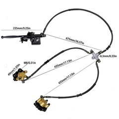 Front Drive Axle Shaft 48V 1000W Differential Motor for ATV Go Kart Electric Veh