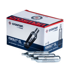 Crosman CO2 Cartridges 40 Cartridge Tank BB Pellet Airsoft Gun Gas12 Gram Bullet