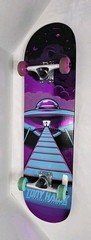​Tony Hawk Signature Series UFO Metallic Skateboard 31 In Complete Beginner VG