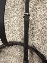 Vintage Crosby England Leather Horse Bridle Snaffle Bit Braided Reins Simco