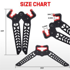1X Black Bow Stand Universal Lightweight Archery Kickstand for Compound Bows NEW