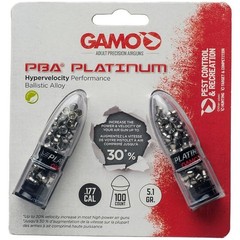 Gamo 632265454 PBA Platinum Air Gun Pellets, .177 Caliber Domed (100 Count)