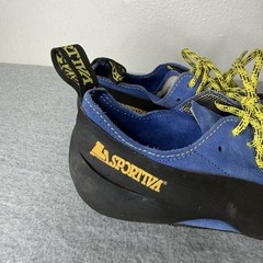 La Sportiva Blue Yellow Cliff Climbing Shoes Rock Outdoor Men’s US 9.5