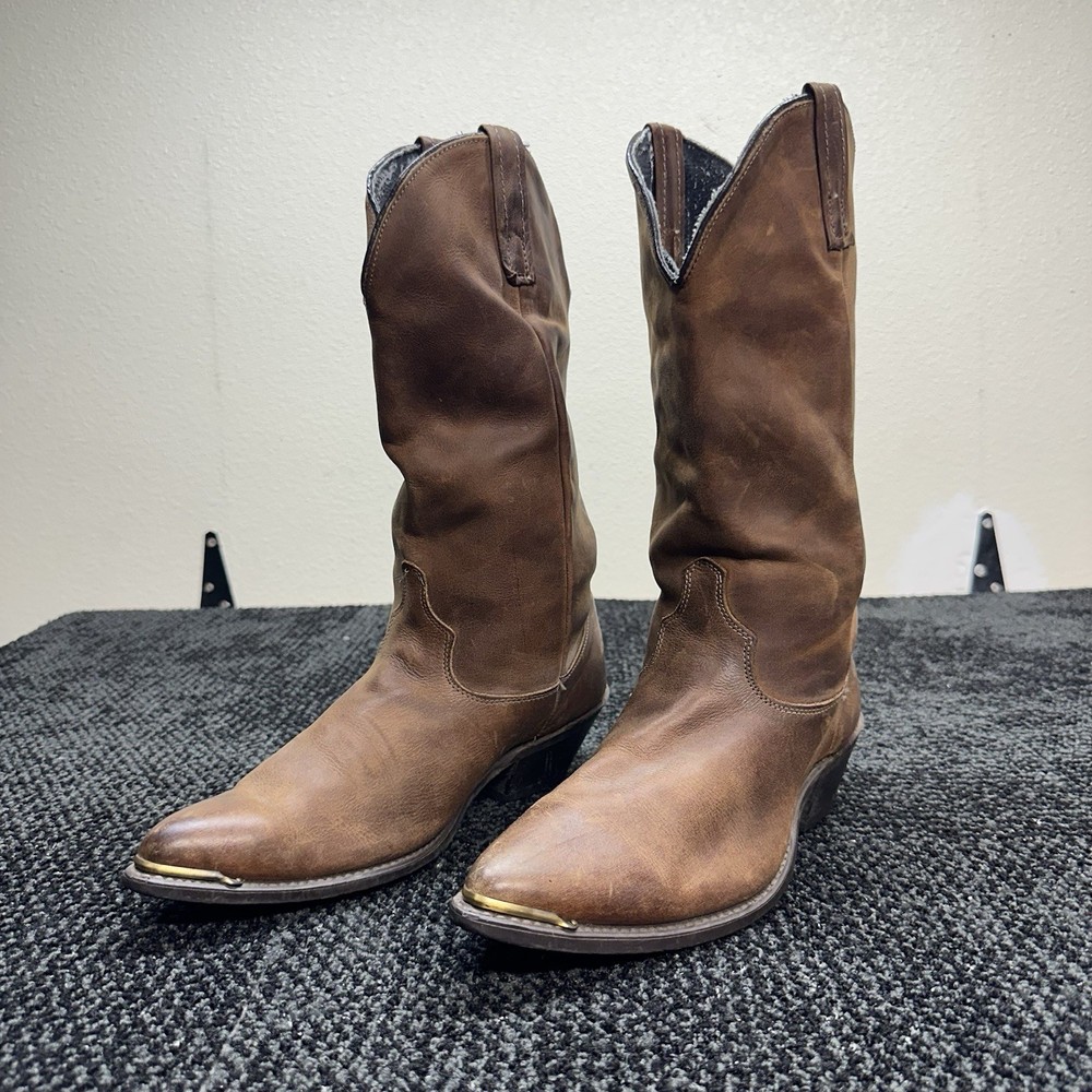 Dingo Women’s Brown Leather Western Cowboy Boots – Women US Size 9 Brown Leather