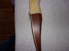 Vintage Custom Made Wood Left Hand Long Bow