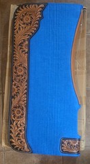 Challenger 39253TR Western Contoured Wool Felt Saddle Pad Turquoise 32×30