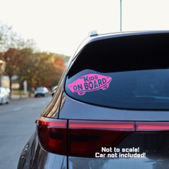 Kids Vans Skateboard Decal – Baby/Kids on Board, Window, Child Car, Mom, Safety