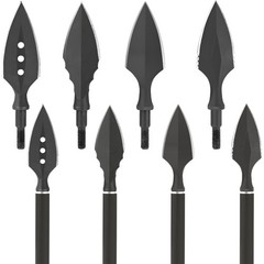 6x Hunting Arrowheads Steel Broadheads Bow Archery Shooting Target Arrow Points