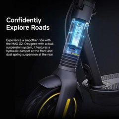 Advanced Ninebot MAX G2 Electric Scooter – 10-Inch Tubeless Tires, Fast Charging