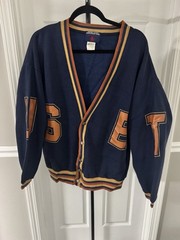 Miller’s United States Equestrian Team Sweatshirt Cardigan Men’s XL Vintage Navy