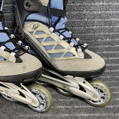 Rollerblade Aero 7 ALU Inline Skates Women’s SZ 7.5 Shock Eraser ABEC Gray GOOD
