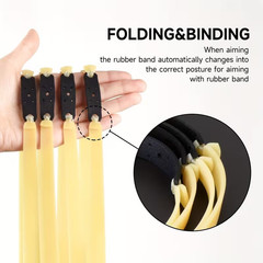 10 Pack Flat Rubber Bands 2.0mm Thick Elastic Slingshot Replacement for Hunting