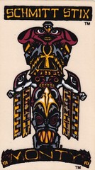 Vintage 1980’s Schmitt Stix Skateboards Monty￼ Sticker