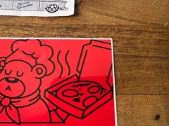 Grizzly Griptape Pizza Bear Sticker Torey Pudwill Skateboarding Supreme