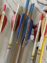 Vintage Archery Black Hawk Cravotta Brothers Swift 1816 Arrows Leather Quiver