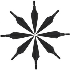 6/12X Archery Arrowheads 150grain Hunting Broadhead Screw Points Bow Arrow Shoot
