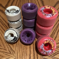 Lot Of Skateboard Parts Trucks Wheels Independent Spitfire OJs Dogtown K-9 SKF