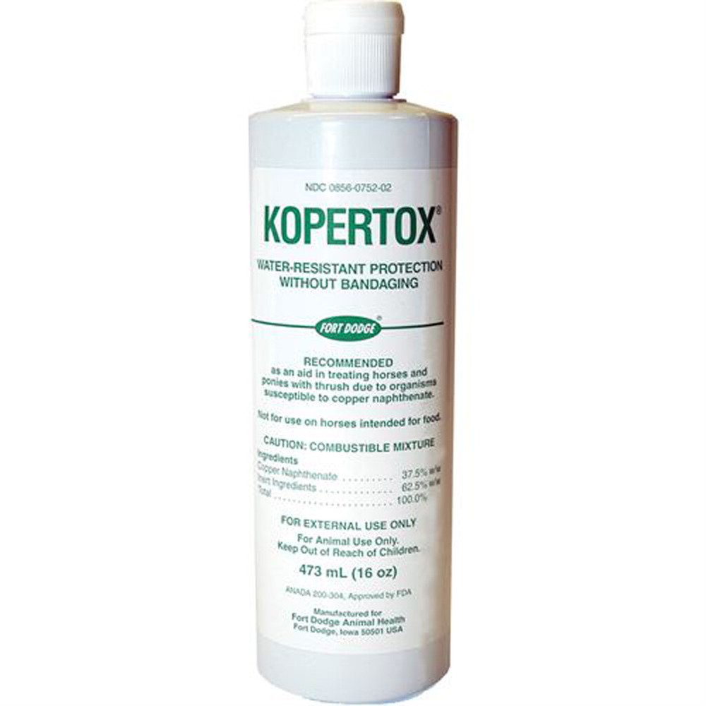 Kopertox Water Resistant Equine Horse Thrush Treatment 16 oz