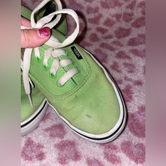 Grunge retro Vans Lime Green Sneakers men’s size 6 shoes